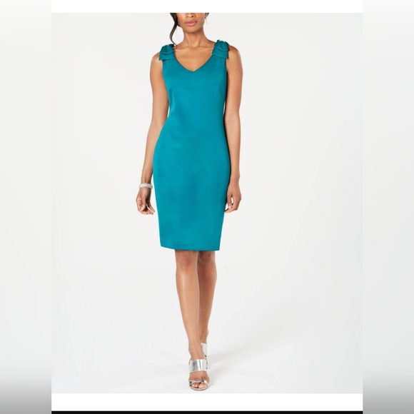 connected apparel | Dresses | Connected Apparel Dress Teal Sheath Bling